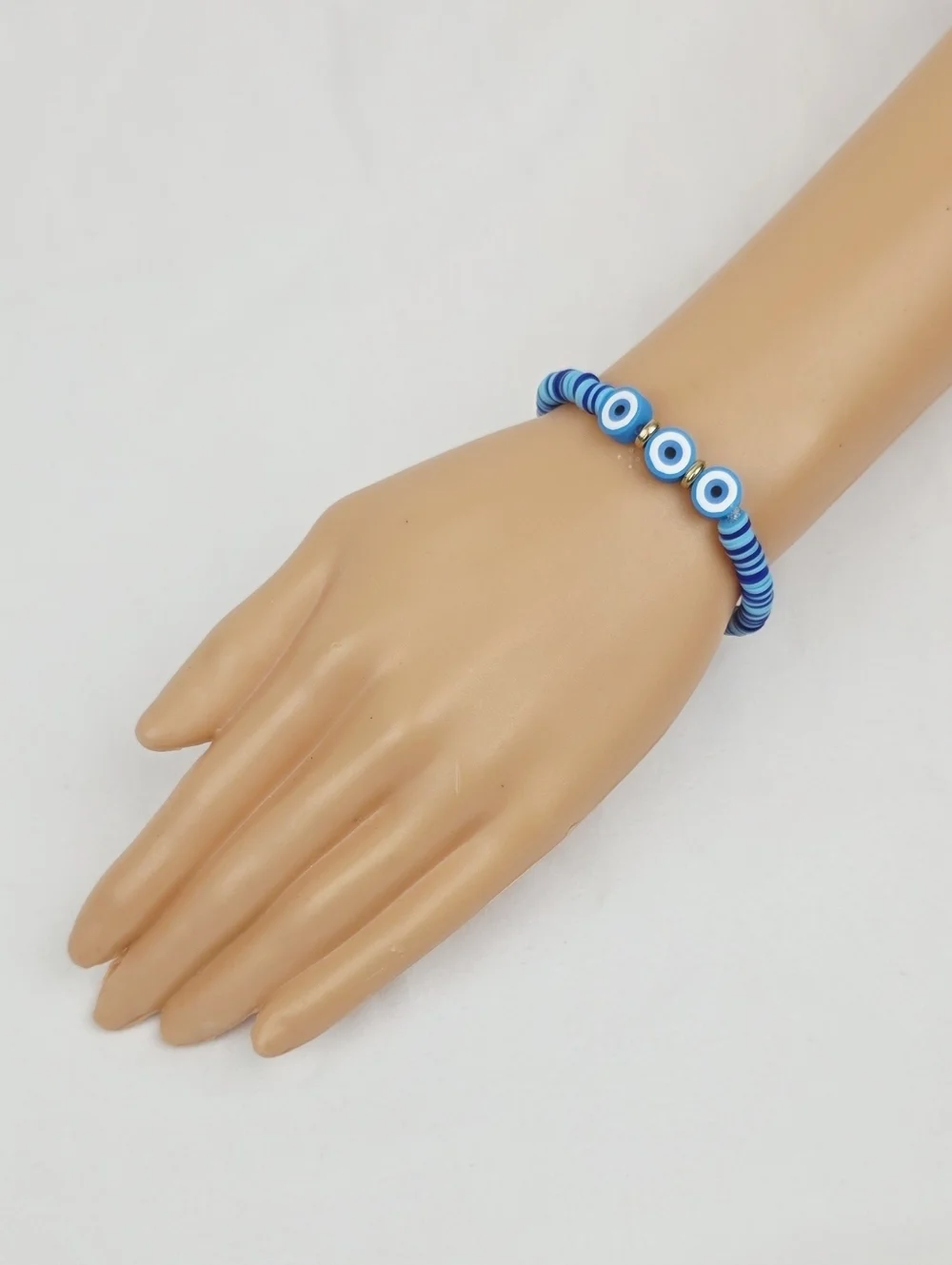 Handmade Clay Bead Bracelet